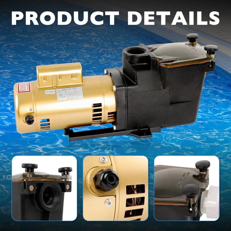 Single Speed Super Pump for Hayward SP2607X10 Pool Pump W3SP2607X10 gallery