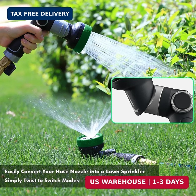 RESTMO Multi-Angle Garden Hose Nozzle with Sprinkler Function, Heavy Duty Water gallery