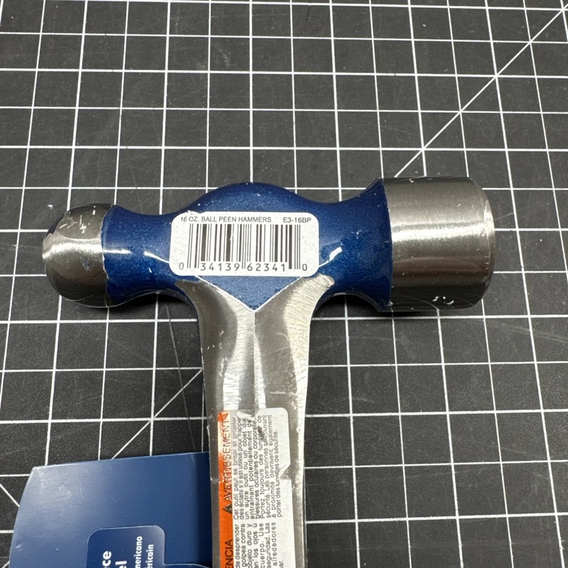 EstWing E316BP Estwing Ball Peen Hammer Smooth Face, Blue Nylon Grip D2 gallery