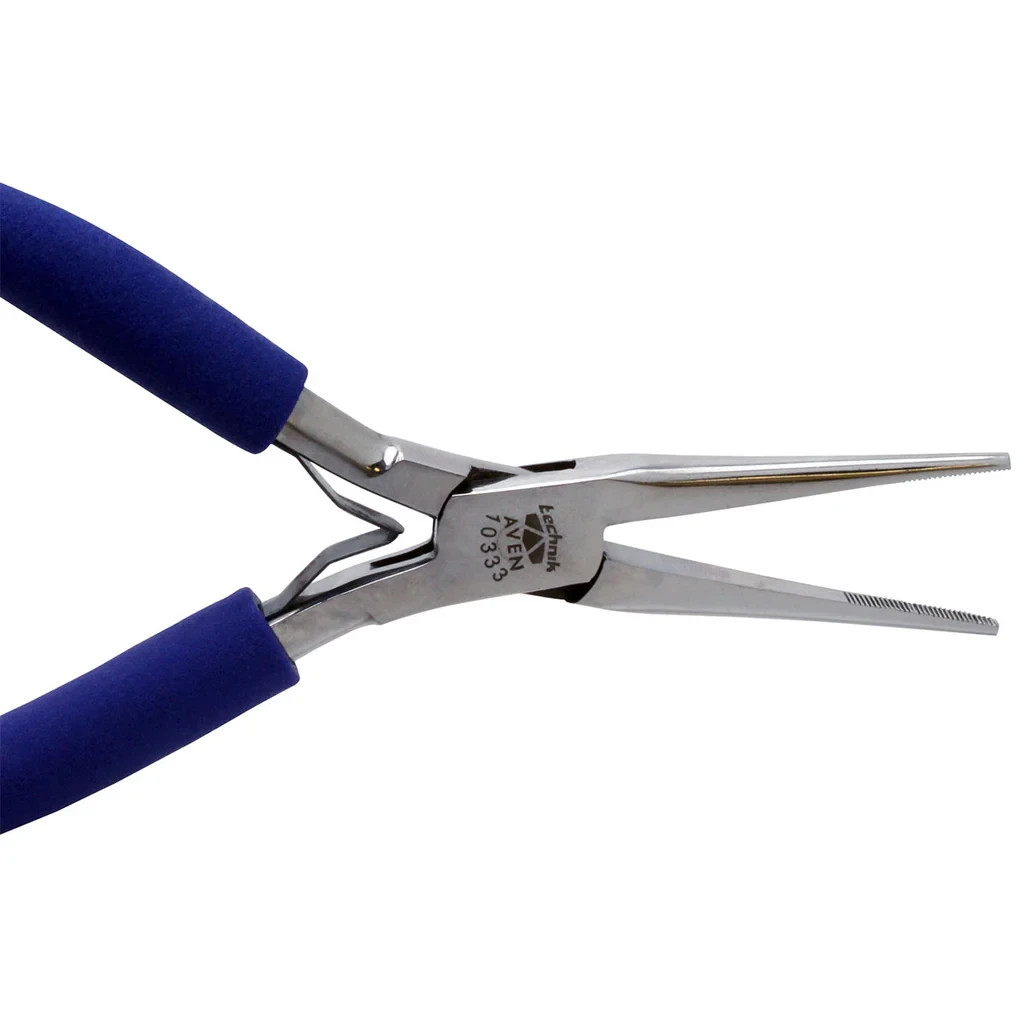 Aven 10333 Technik Stainless Steel Chain Nose Pliers, Serrated Jaw, 6in. (152mm) gallery