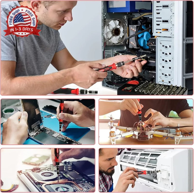 STREBITO Precision Screwdriver Set 124-Piece Electronics Tool Kit with 101 Bits gallery