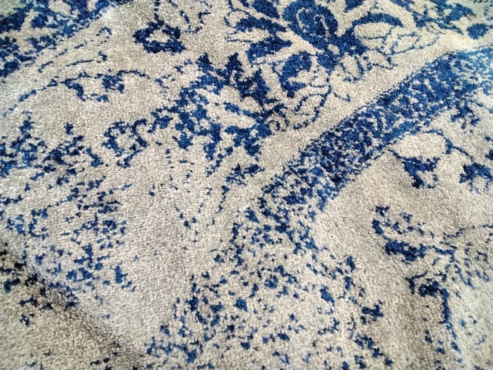 GREY / BLUE 10' X 10' Round Back Stain Rug, Reduced Price 1172756218 ADR109A-10R gallery