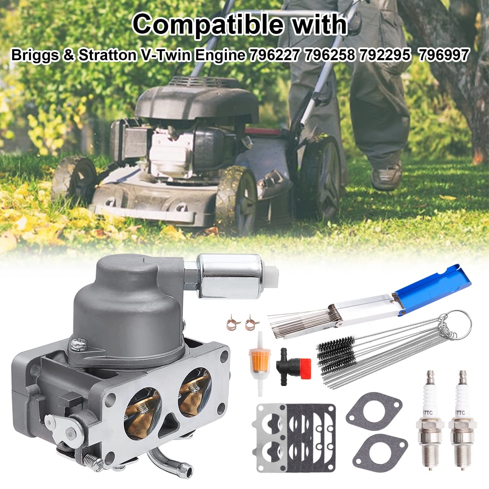Carburetor For Briggs&Stratton Intek V-Twin Engine Carb 796227 796258 gallery