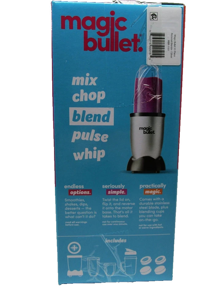 Magic Bullet MBR-1101 18oz Blender Silver gallery