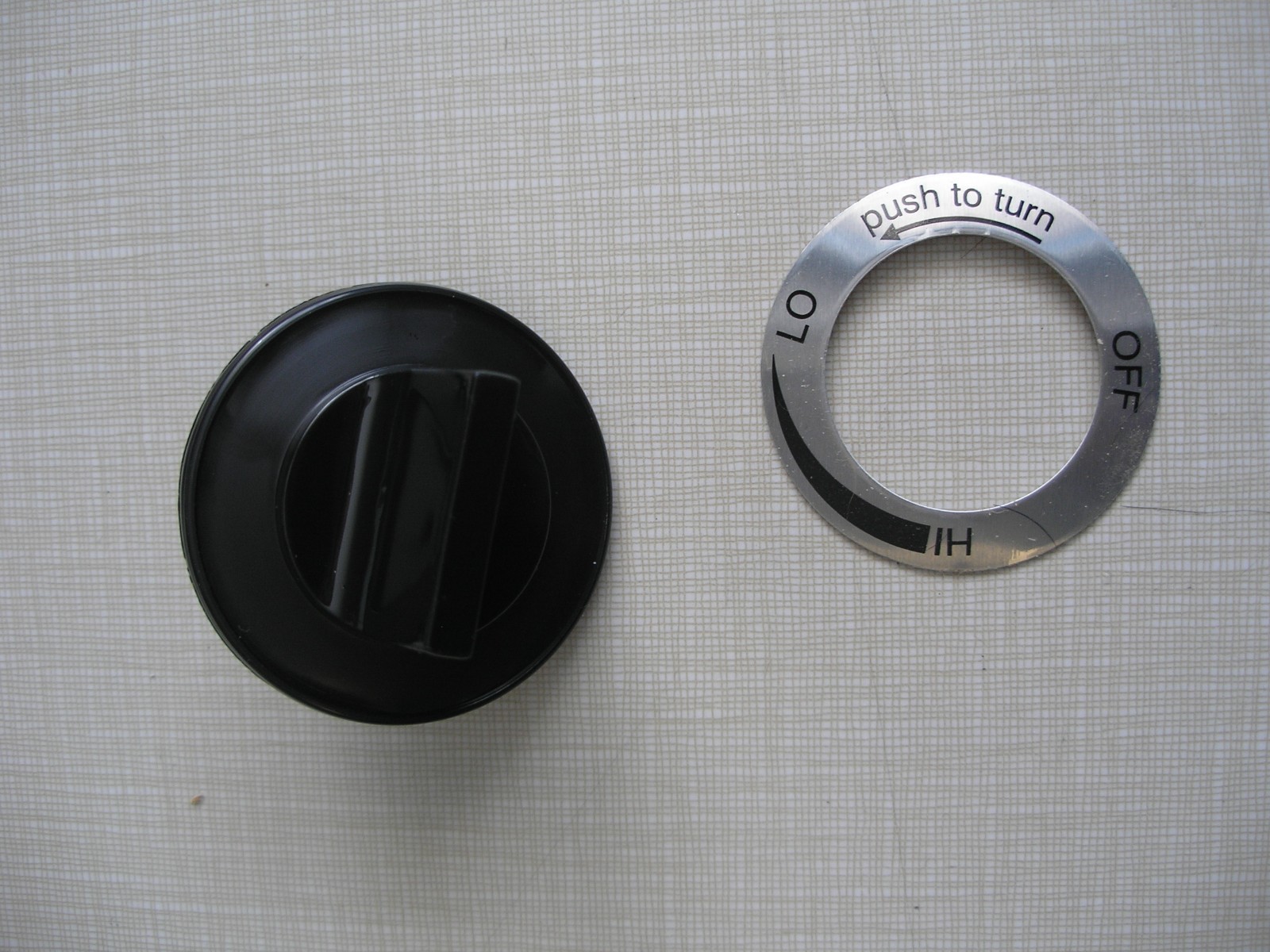 Universal Gas Grill Control Knob with Positional Label 1/2" Long shaft 00310 gallery