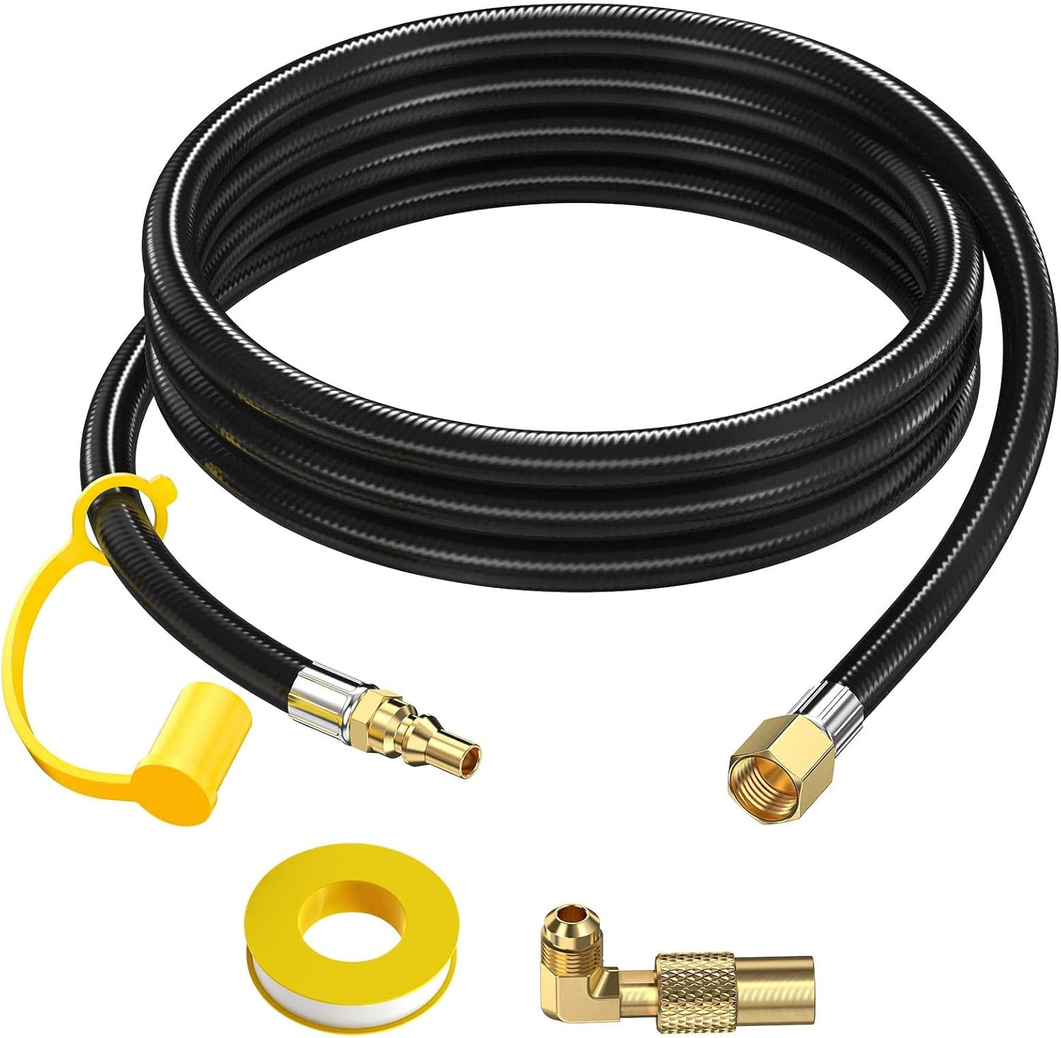 7 FT RV Propane Quick Connect Hose to Grill, BBQ Quick Release LP Gas Line for C gallery