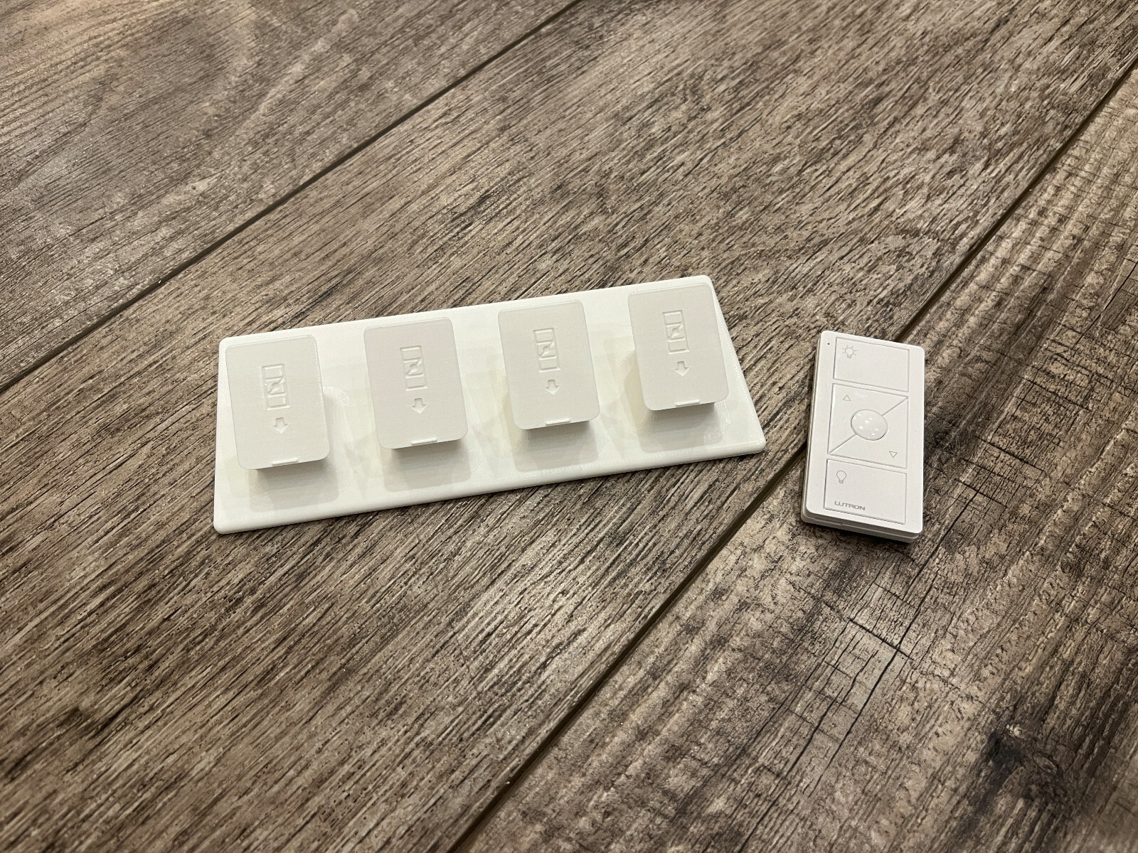 Remote Stand for Lutron Caseta Pico Remote - Quad Pedestal - 3D Printed - White gallery