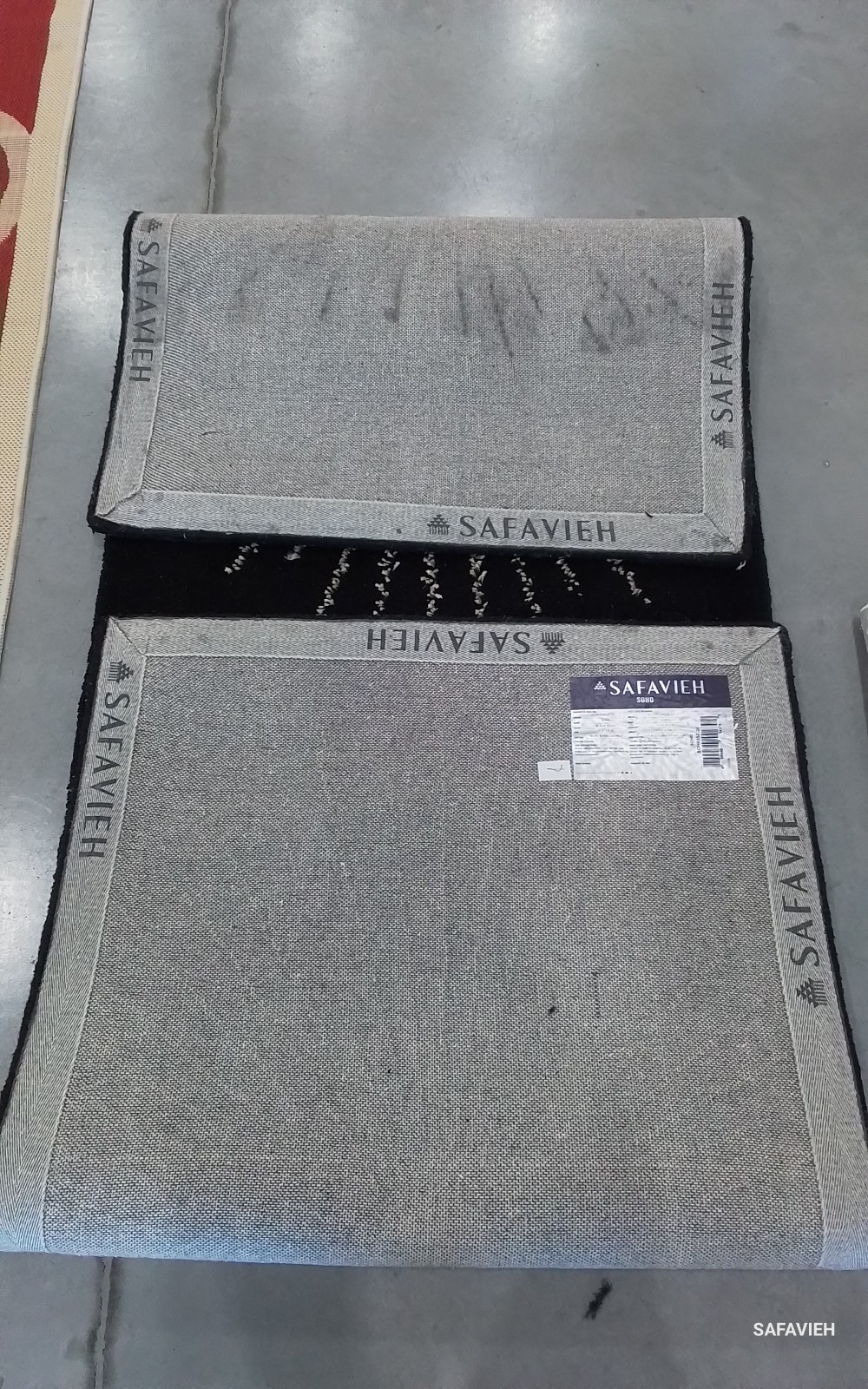 BLACK / BEIGE 2'-6" x 8'-0" Back Stain Rug, Reduced Price 1172778684 SOH655Z-28 gallery