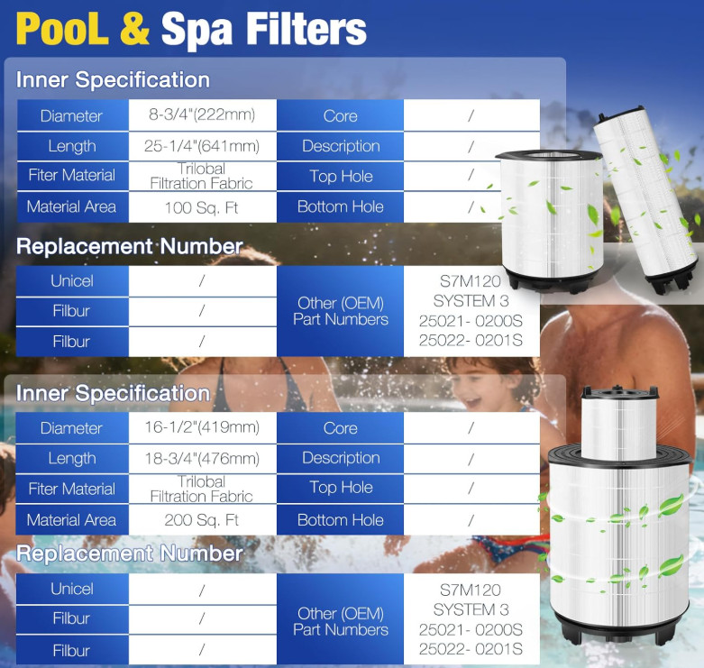 S7M120 System 3 Pool Filter Replacement Kit, Compatible with Sta-Rite 25021-0200 gallery