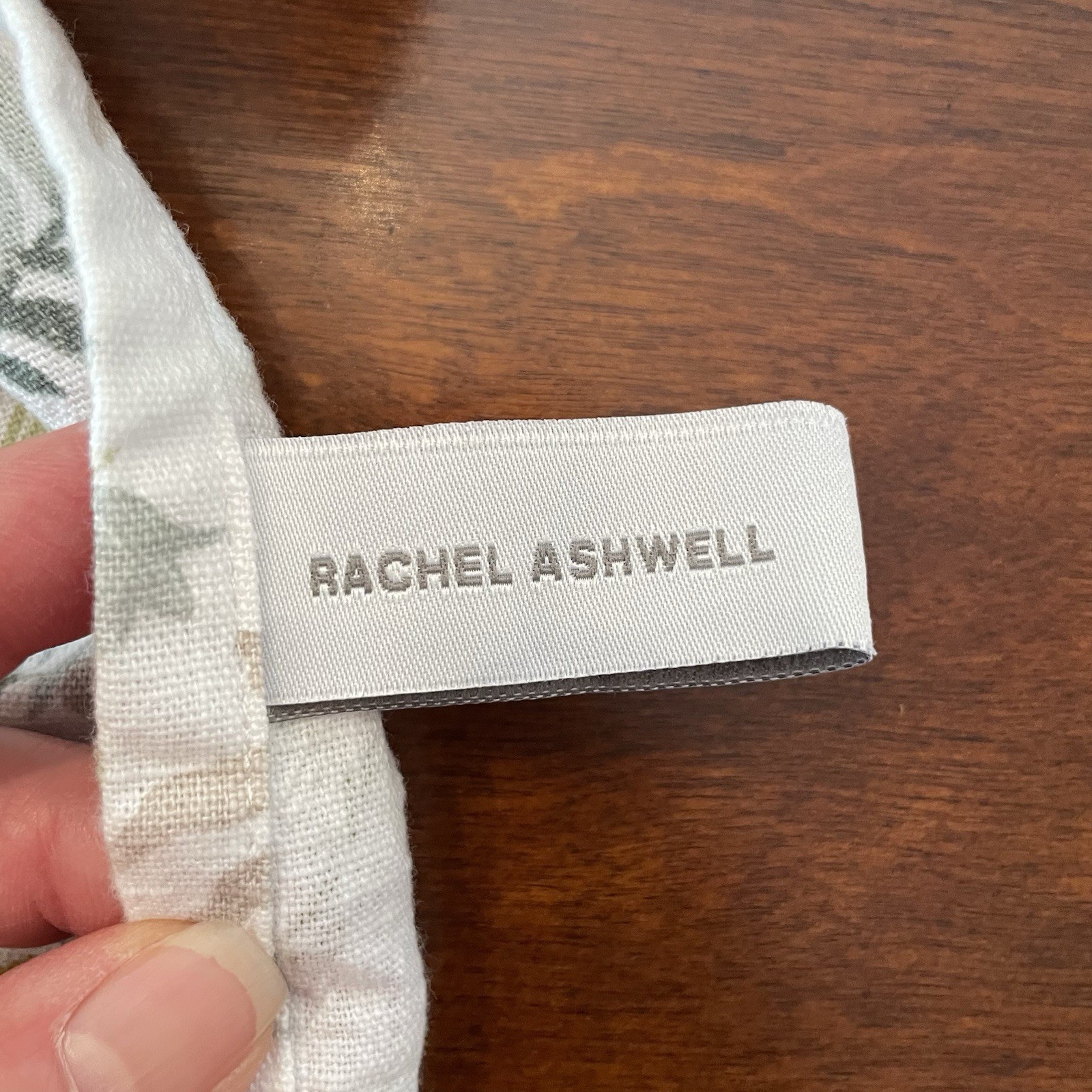 Rachel Ashwell Easter Floral Tablecloth 60x90 Neutral Tones 100% Cotton Cottage gallery