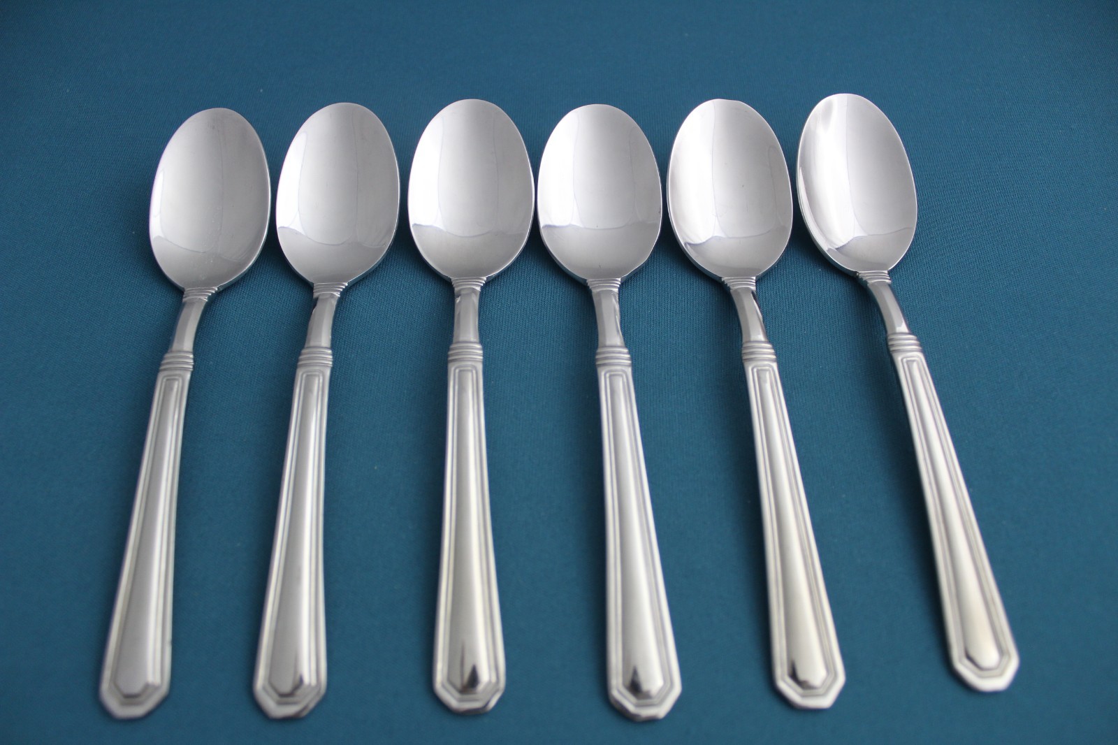 Pfaltzgraff PROVIDENCE GLOSSY Teaspoons (Set of 6) China Stainless 6" gallery