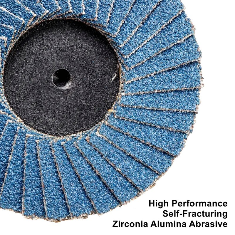 10PC Quick Change 2 inch Roll Lock Flap Sanding Disc 40-120 Grit for Die Grinder gallery