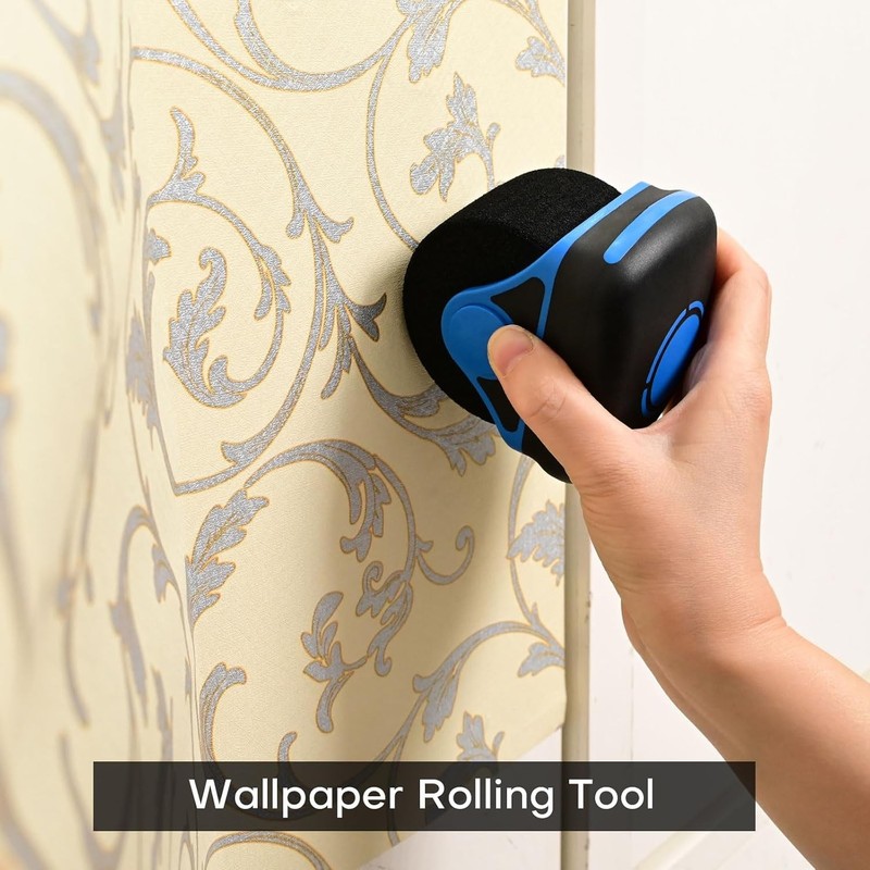 NEWISHTOOL Sponge Seam Roller Vinyl Applicator Tool, 2 Pack Soft Foam Wheel Roll gallery