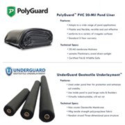 PolyGuard Liners PVC - 15 ft. x 20 ft. 20-Mil Liner and Geo Combo gallery