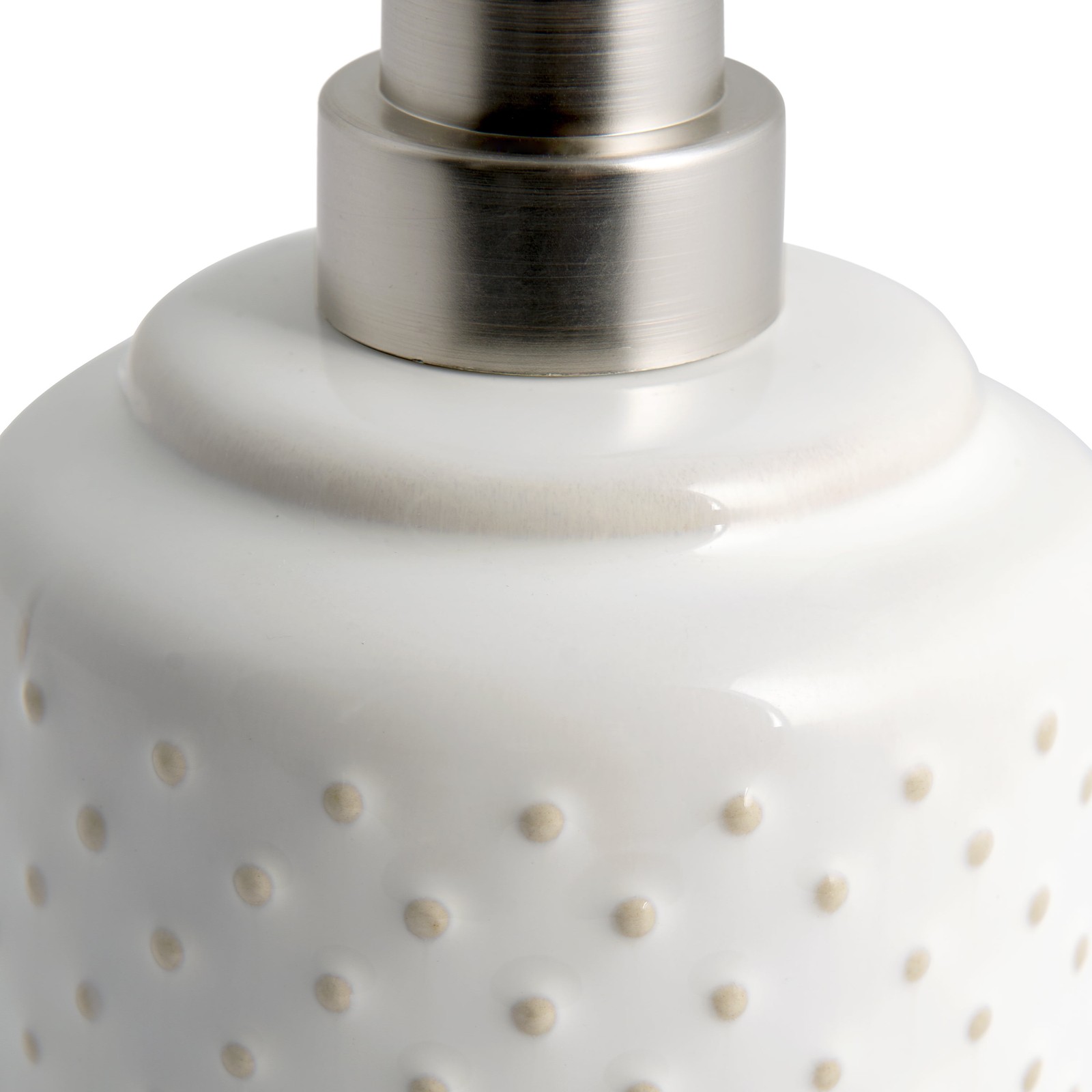 Better Homes & Gardens Reactive Glazed Textured Ceramic Lotion Pump,Creamy White gallery