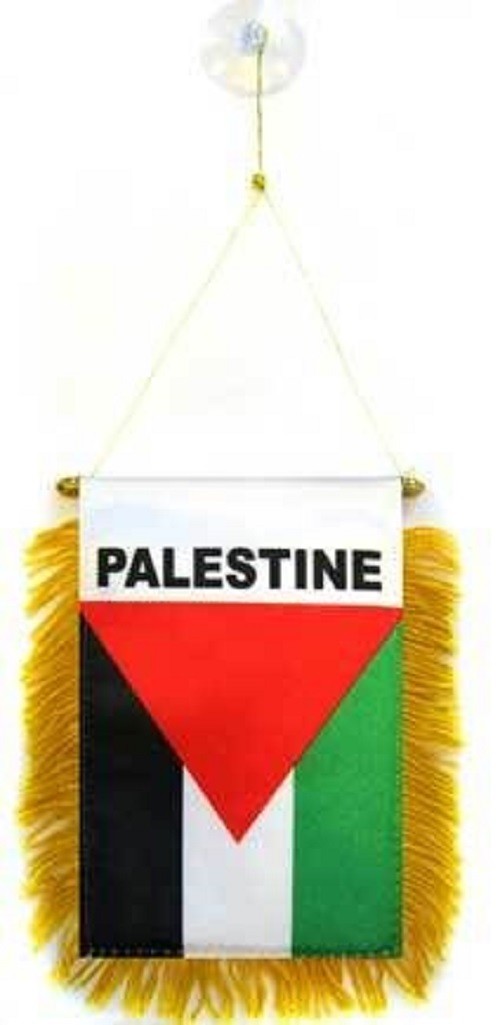 Palestine MINI BANNER FLAG GREAT FOR CAR & HOME WINDOW MIRROR HANGING 2 SIDE gallery
