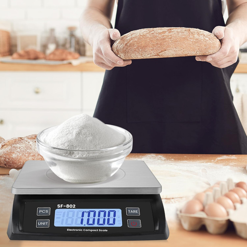 Large Digital Kitchen Scale 30Kg/66Lb Food Scale for Baking Cooking Stainless Br gallery