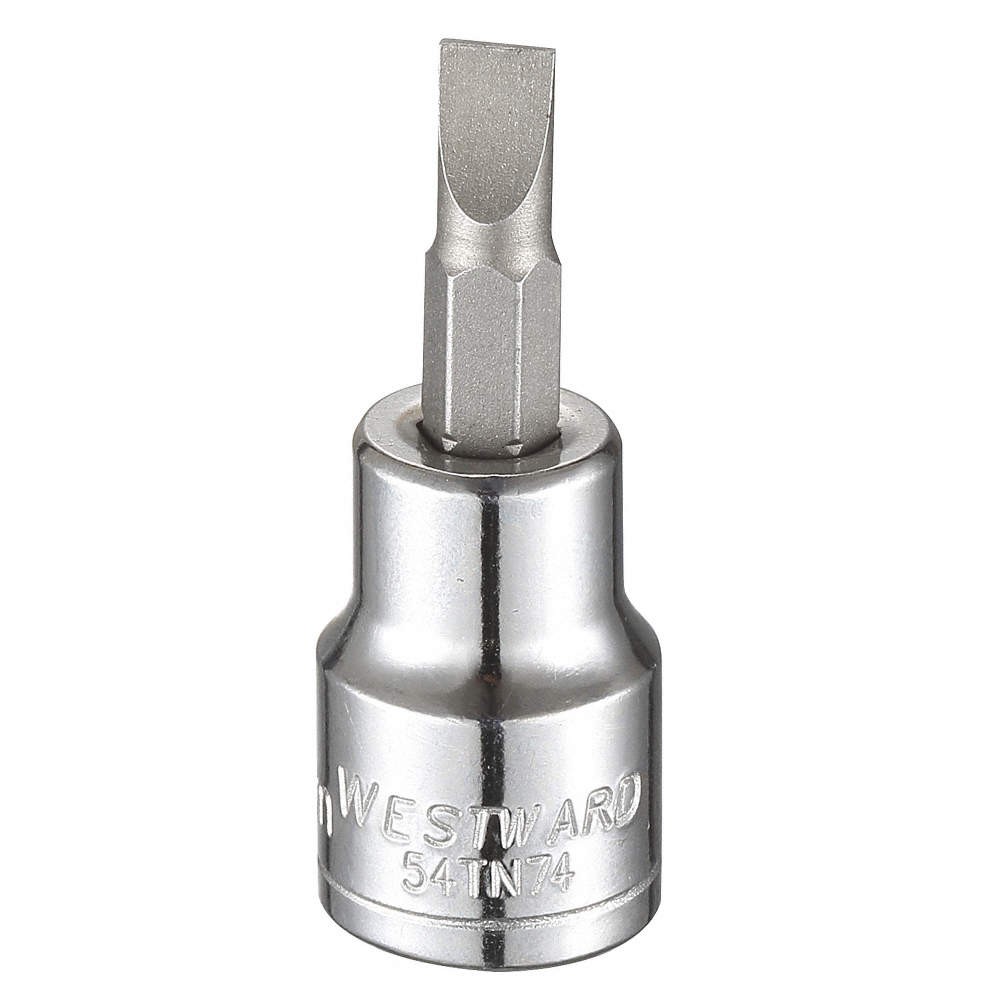 WESTWARD 54TN74 Socket Bit, Steel, 3/8 in, TpSz 6 mm 54TN74 gallery