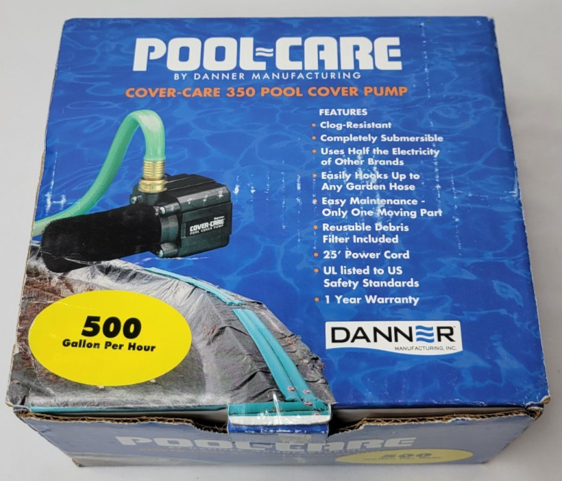 Danner Cover-Care 500 GPH Magnetic Drive Pool Cover Pump 02555 25ft Cord New gallery