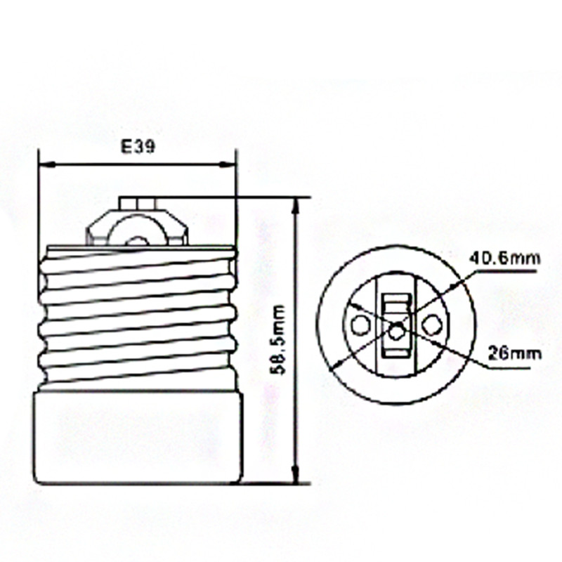 New Light Bulb Socket Adapter Medium Base E39 to E26 Screw Reducer Lamp Holder gallery