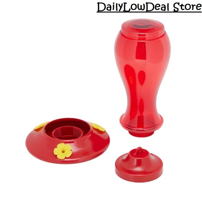 Style Selections Red Hummingbird Feeder Plastic Nectar 24oz Bird Feeders Hanging gallery