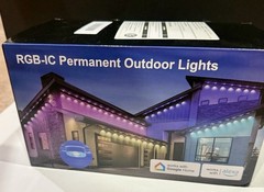 Outdoor String Lights smart speaker, remote voice control New