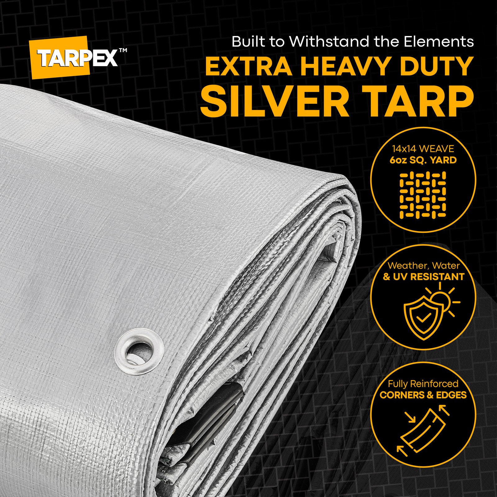 TARPEX - 12 Mil Silver Extra Heavy Duty Poly Tarp gallery