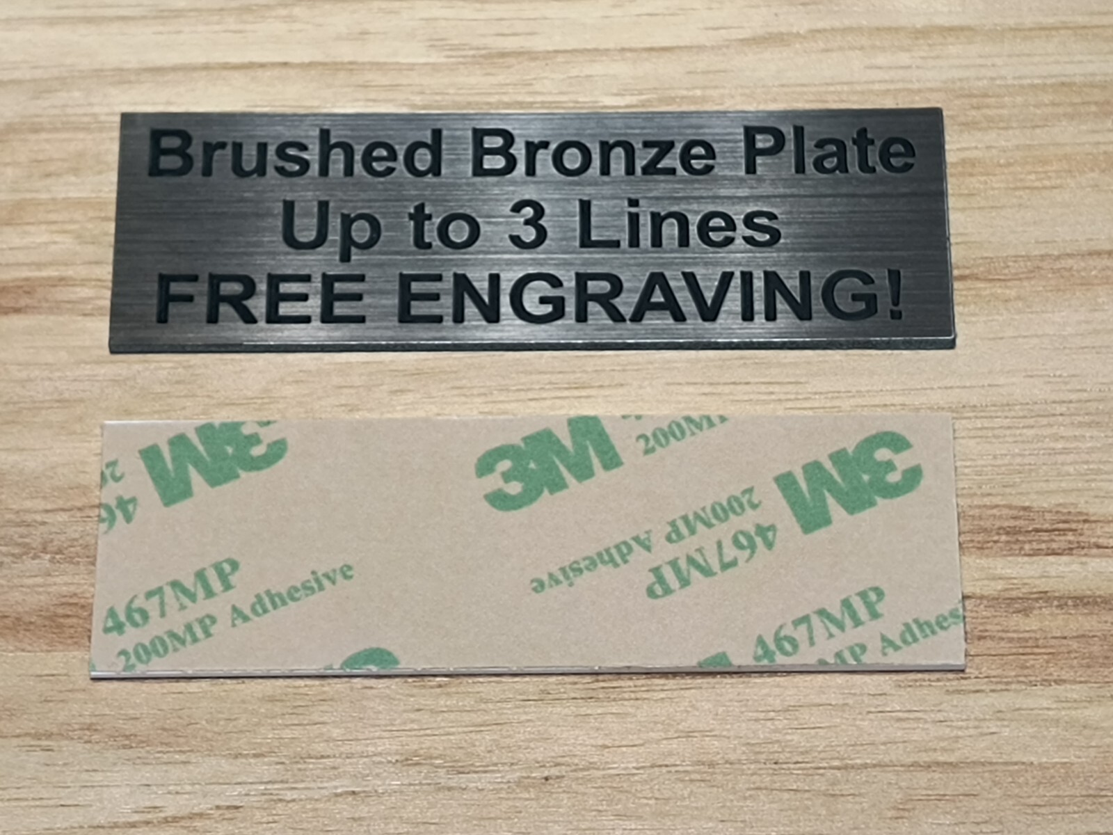 Custom Engraved 1x3 Gold Silver Copper Bronze Plate Nameplate Tag ID Plate gallery