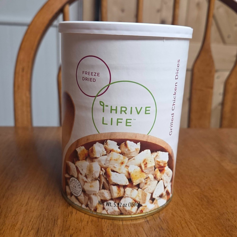Thrive Life Grilled Chicken ~ 7 Servings ~ Shelf Life 25 Years ~ Emergency Food