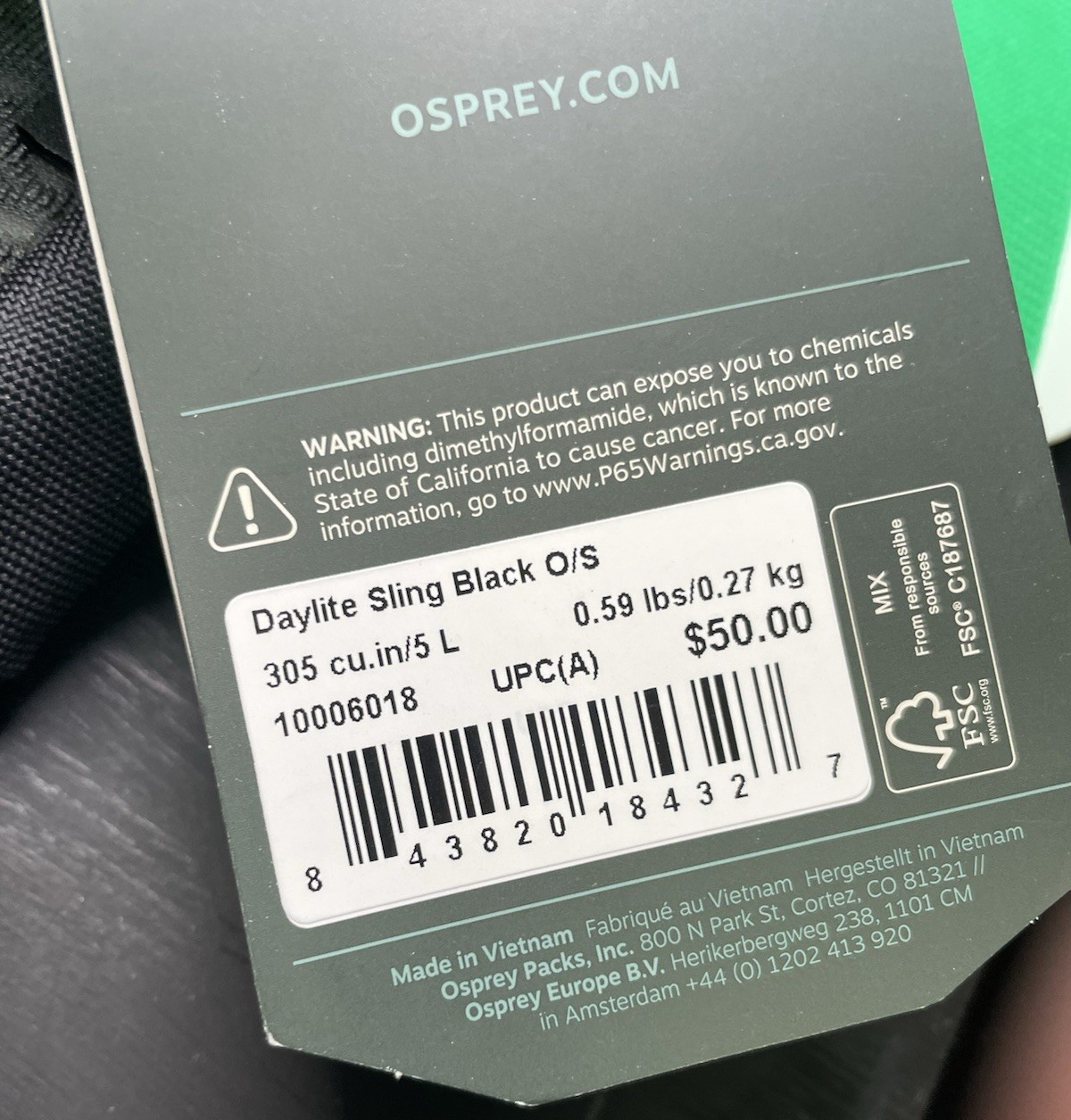 Osprey Sling Mazda Logo Back Pack 4