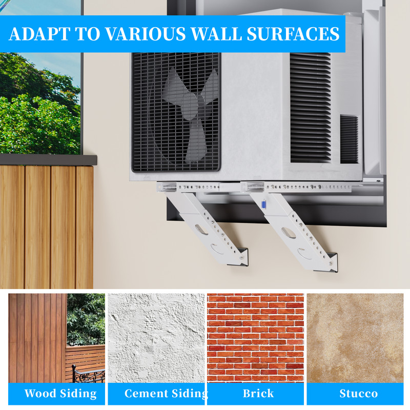 No Drill Window AC Bracket,Adjustable Window Air Conditioner Support Bracket gallery