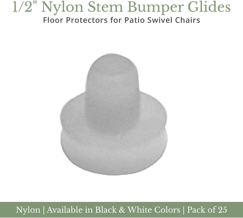 1/2" Nylon Stem Bumper Floor Protector, Protect Your Outdoor Furniture and Patio gallery