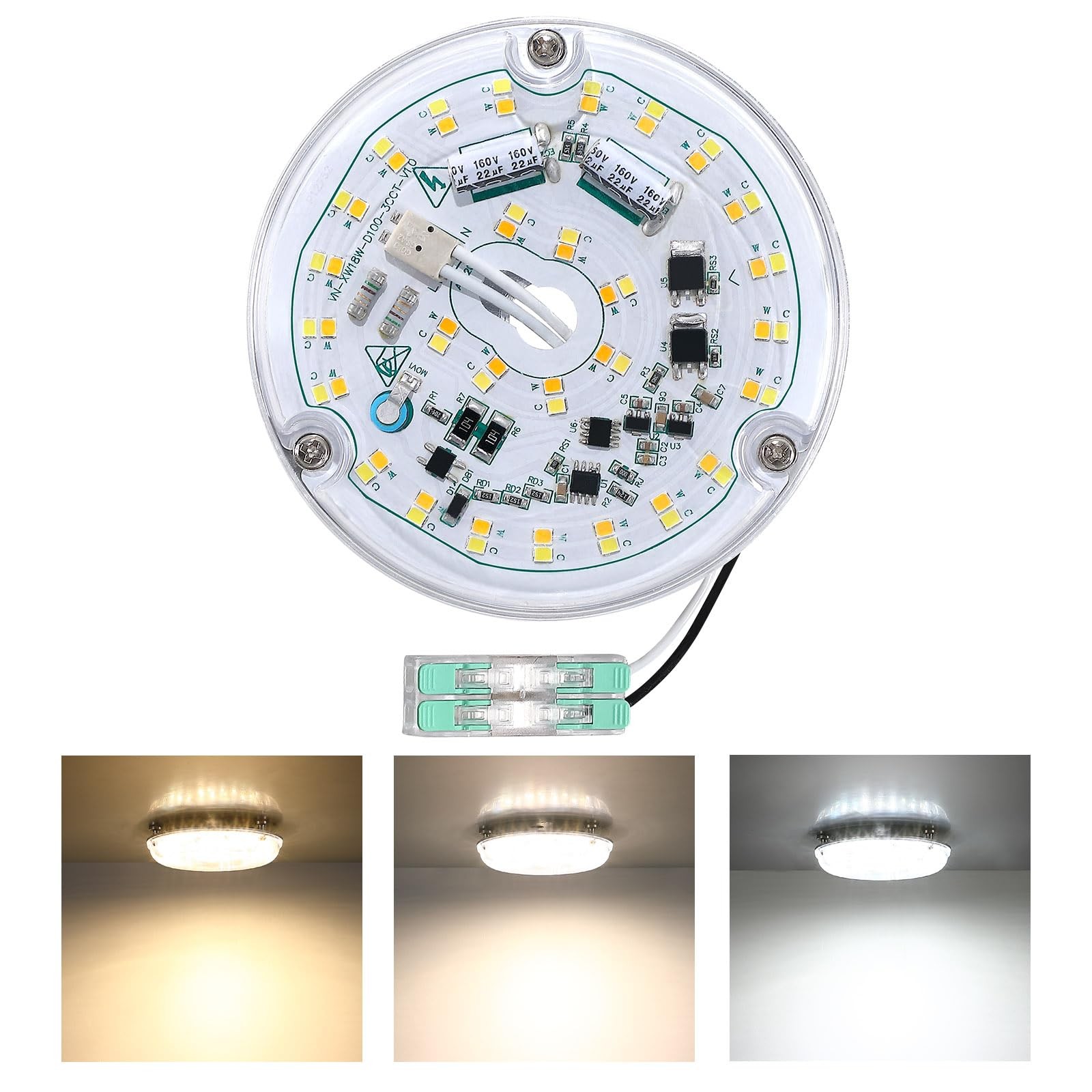 4 Inch Ceiling Fan Led Light Replacement 18w 2200lm 3000k 4500k 6000k Led Ceilin gallery