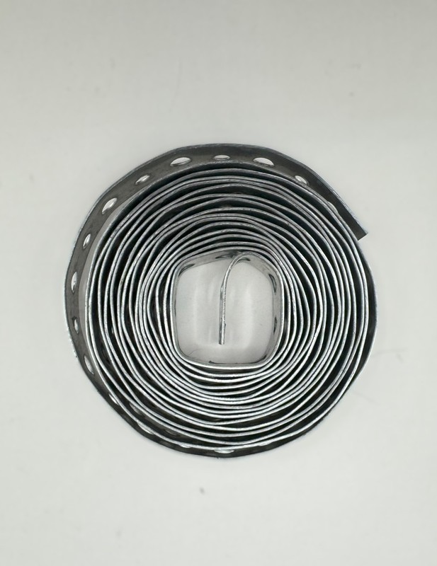 Galvanized Plumbers Tape – Perforated Metal Hanger Strap–3/4"x10 feet (28 Guage) gallery