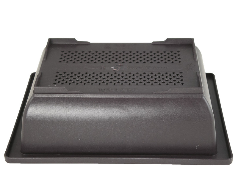8 Rectangular Plastic Bonsai / Cactus & Succulent Pot 10"x 7.5"x 3" Dark Brown gallery