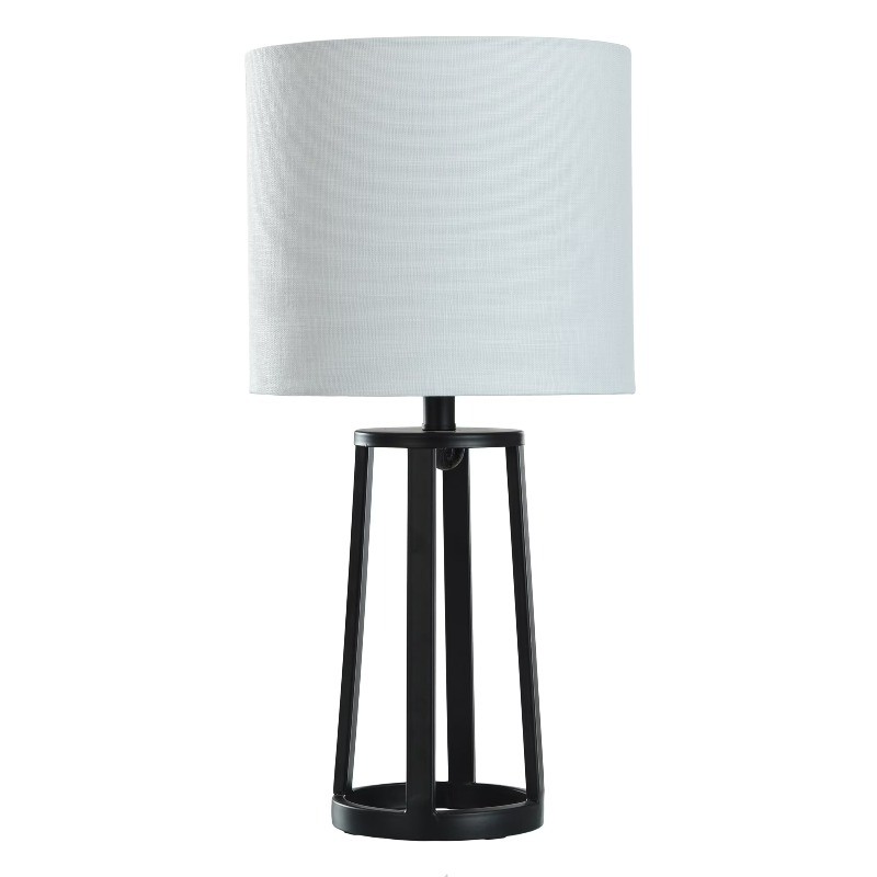 Better Homes & Gardens Modern Matte Black Table Lamp with Classic Drum Shade gallery