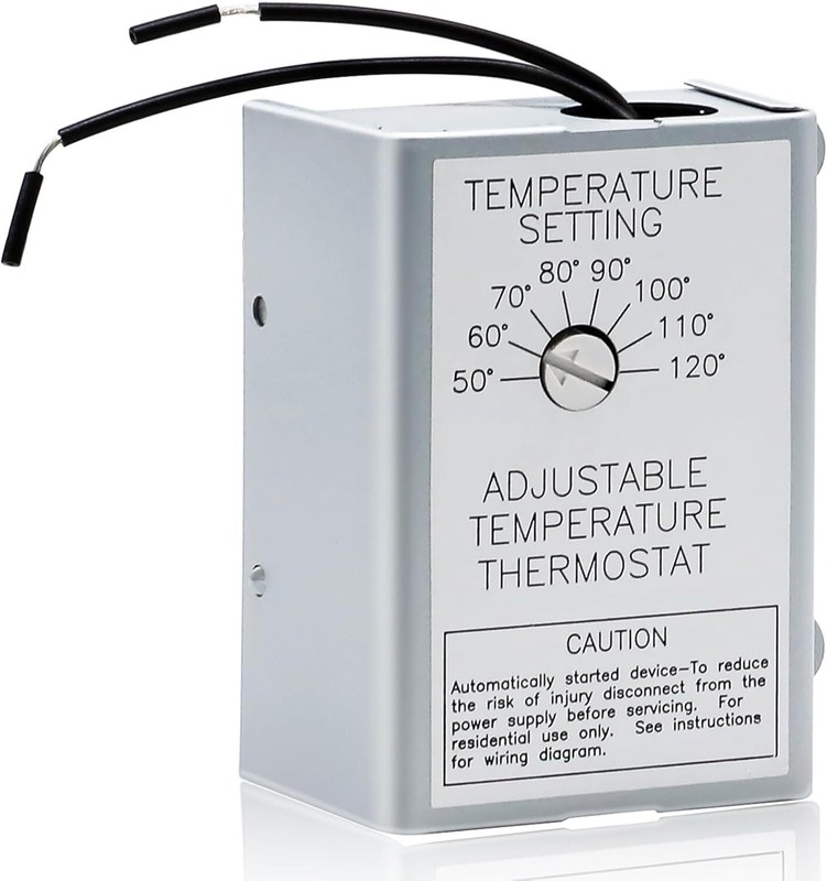 58033 Single Speed Adjustable Thermostat for Lomanco Lomancool 2000/1800 Series gallery