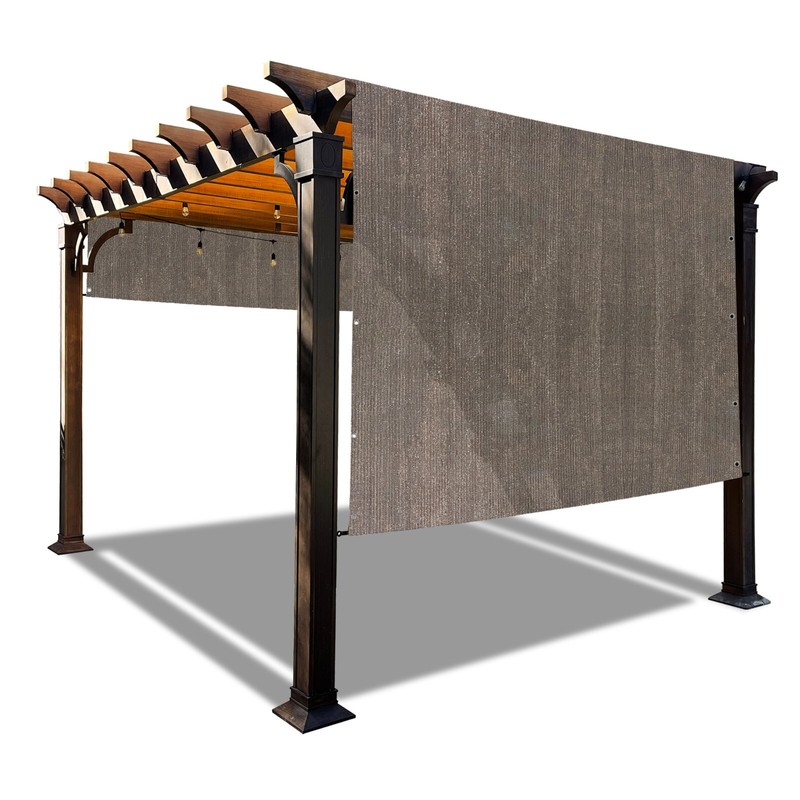 90% UV Block HDPE Canopy Replacement Pergola Shade Cover w/Rod Pocket & Grommets gallery