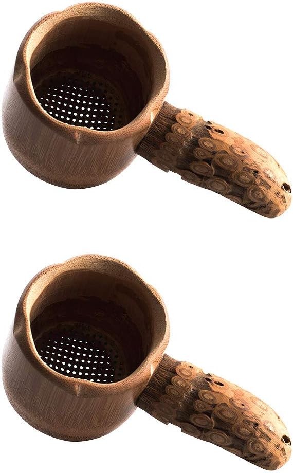 Natural Bamboo Tea Strainer Handmade Fine Mesh Tea Filter Tea Infuser Kung Fu gallery