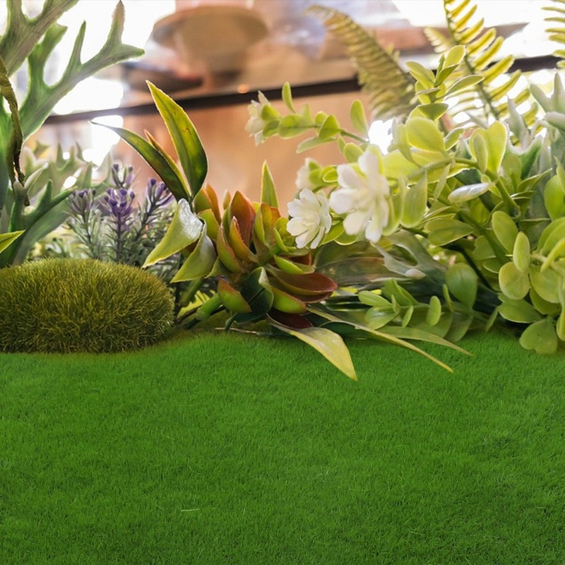 High Realism Green Moss Carpet Rug for Garden Balcony and Indoor Decorative Use gallery