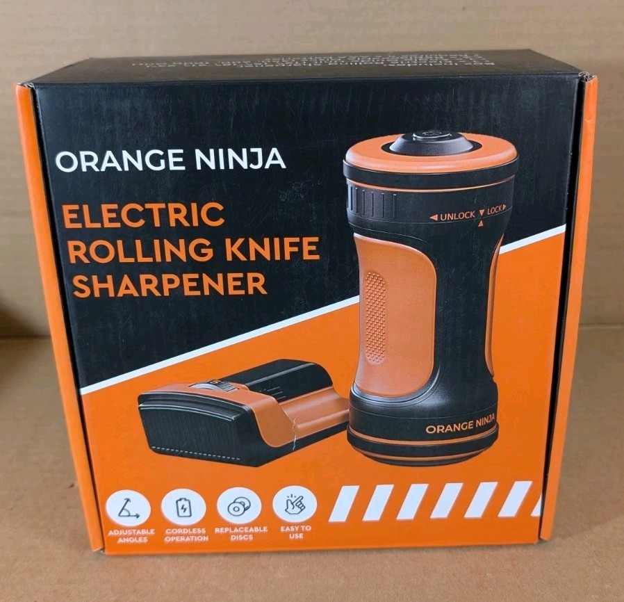 Electric Knife Sharpener Rolling with Discs 12°- 22° Angle 5 Stage