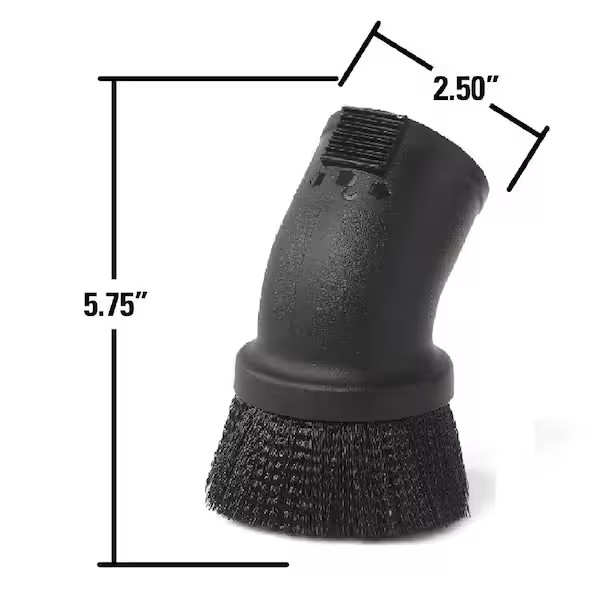 2-1/2 in. Locking Dusting Brush Accessory Shop Vac Attachment for RIDGID Wet Dry gallery