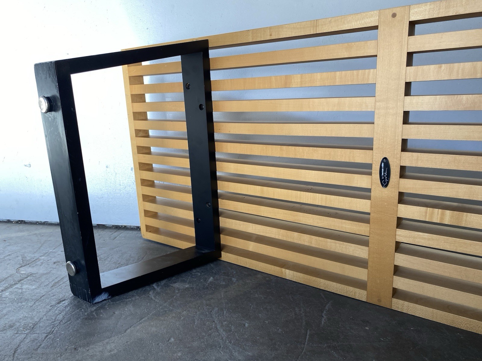 George Nelson Slat Bench Leg For Herman Miller gallery