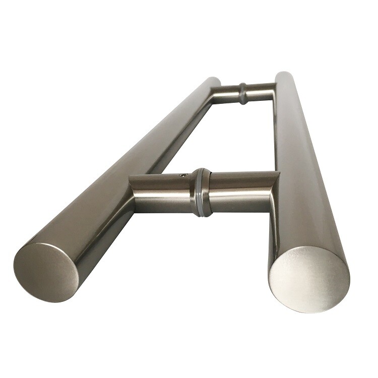 Door long Pull Pulls Entry T Bar Handle Stainless Steel Entrance Round 18" -70'' gallery
