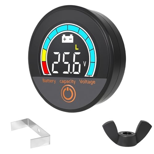 Blue IP67 Waterproof Battery Meter Monitor - 12V 24V 36V 48V 60V 72V 84V Digital gallery