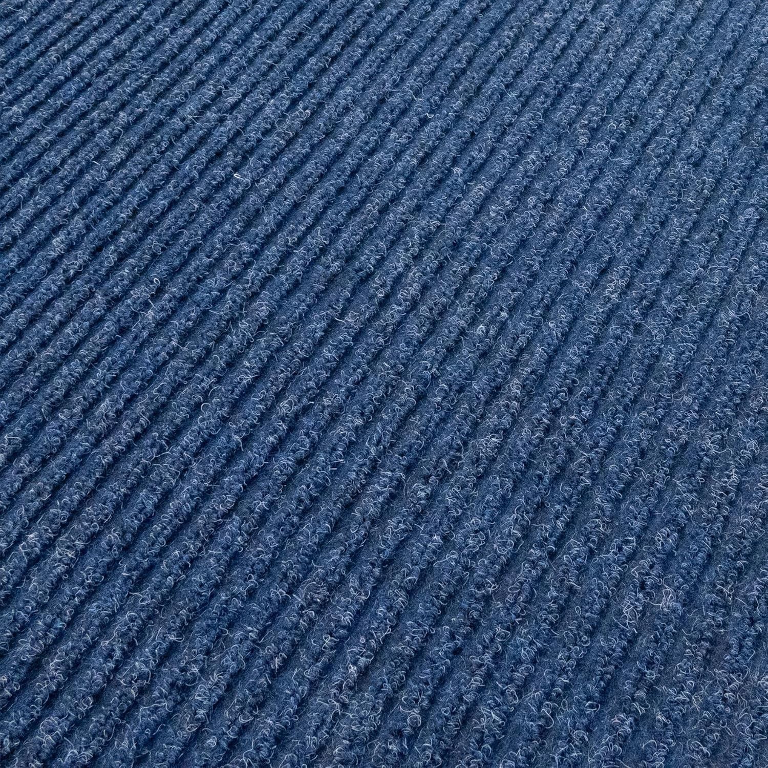 Anti Slip Light Weight Low Profile Dark Navy Rug Runner Hallway Office Outdoor gallery