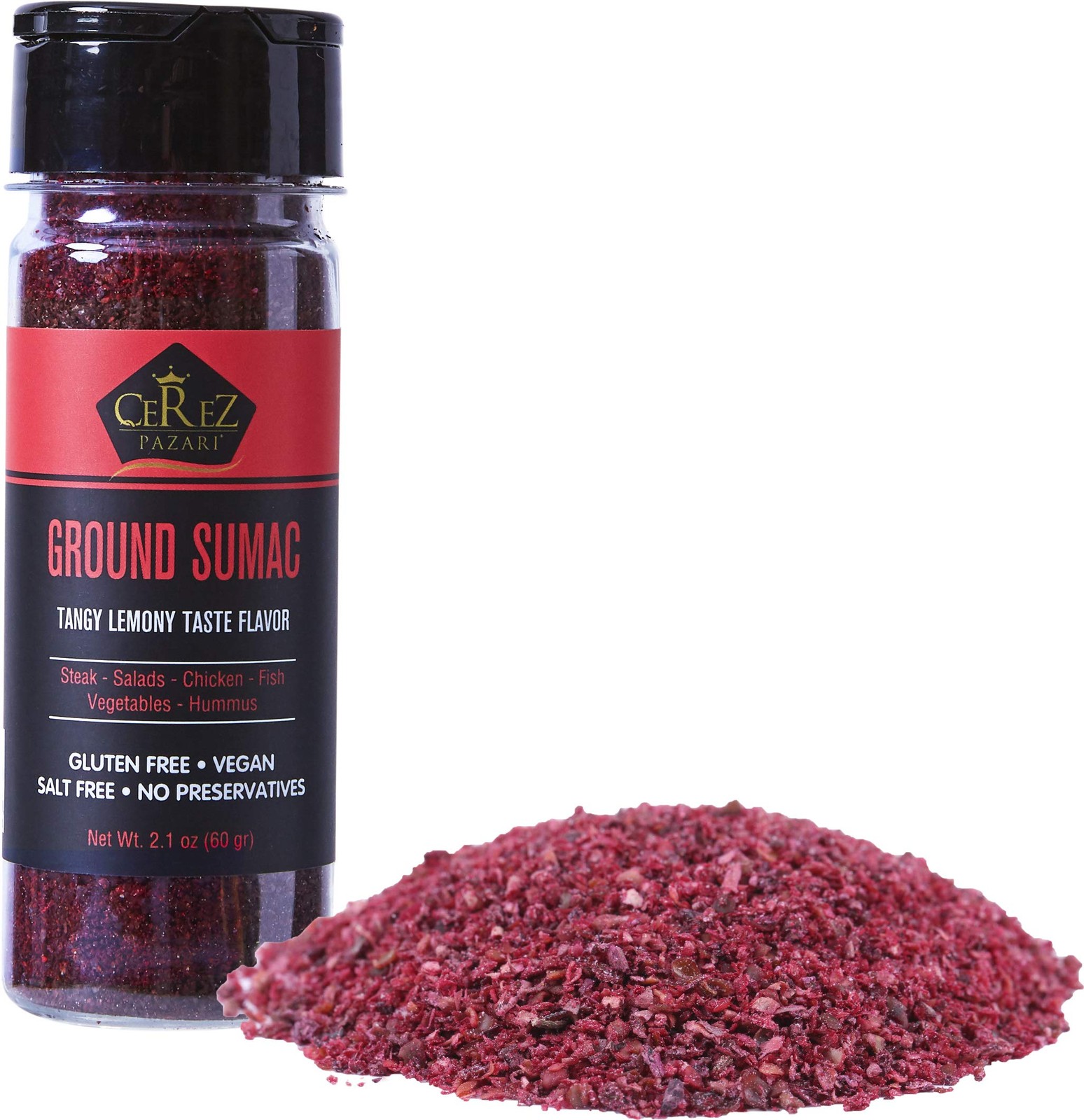 Cerez Pazari Sumac Spice Powder, Turkish 2.1 Ounce (Pack of 1) gallery