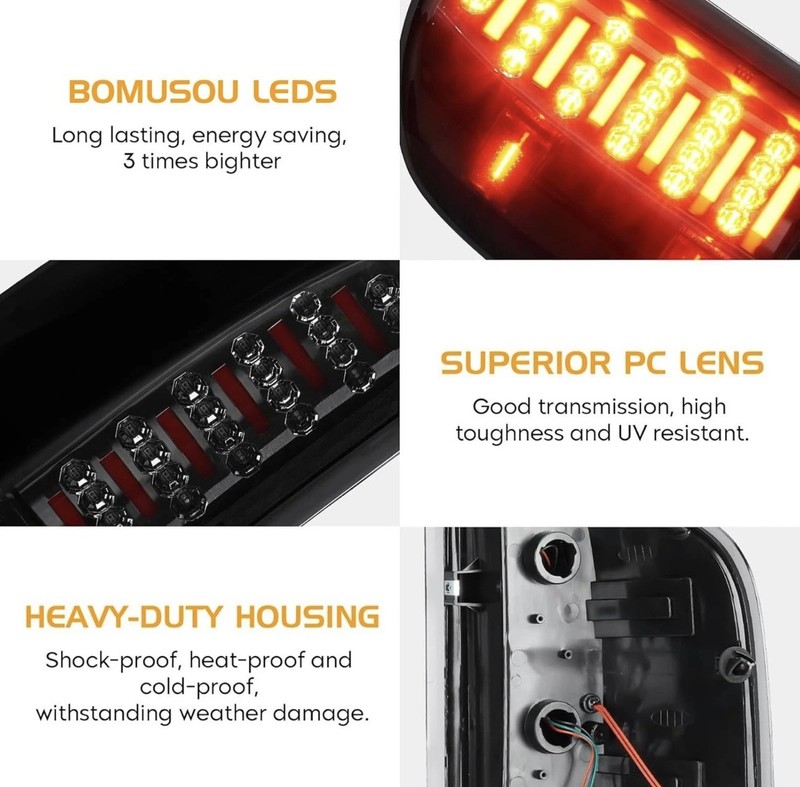 LED Tail Light Assembly + 3rd Brake Light Kit Fit for Chevy Silverado 1500 25... gallery