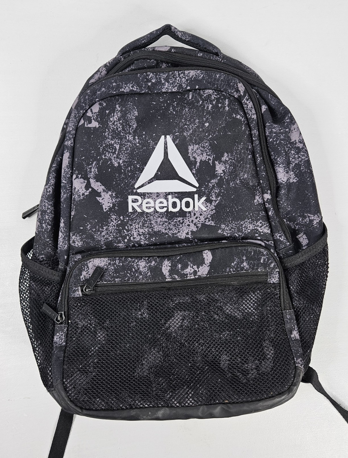 Reebok Spellbinding Backpack Water Resistant Black Marble