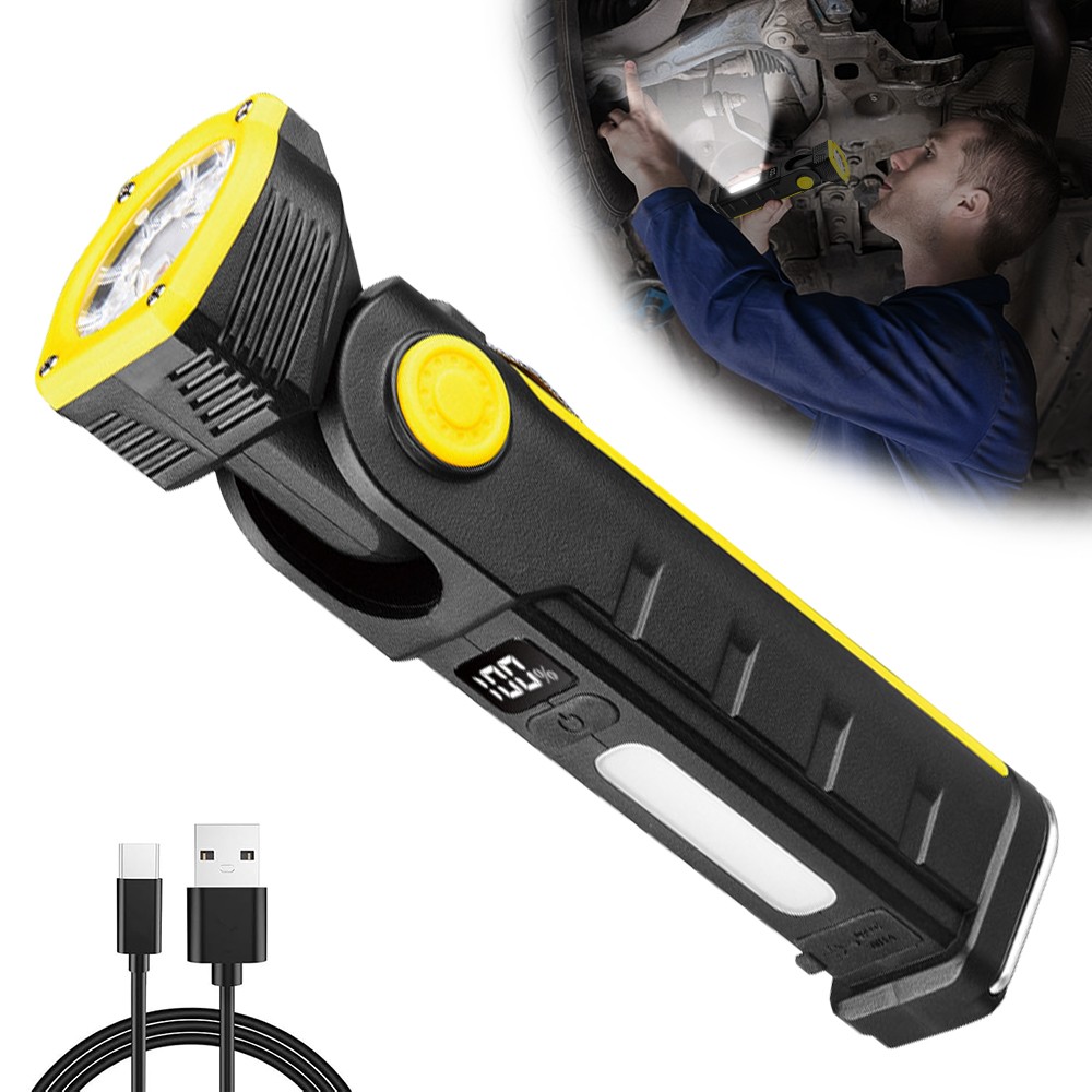 Rechargeable LED Work Light Mechanic Flashlight Lamp Magnetic Base Super Bright gallery